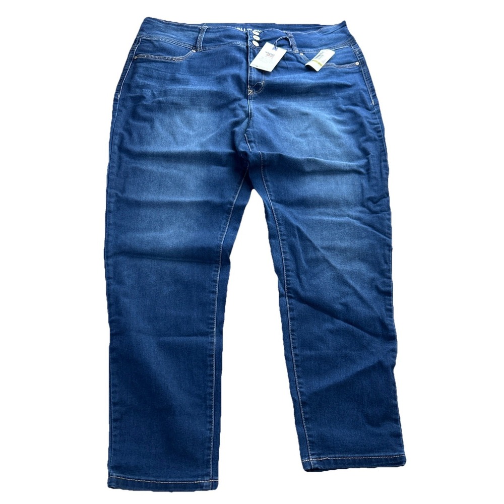 Wallflower Jeans Size 22 Blue 39x29 High Rise Sassy Skinny Womens Riverton